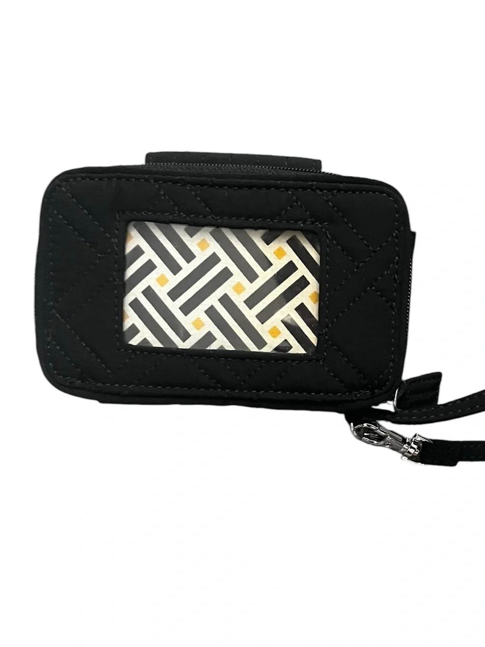 Vera Bradley Black Quilted Wristlet. NWOT